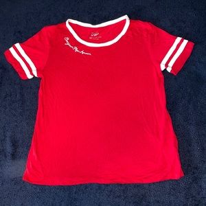Justice girls tshirt red size 12